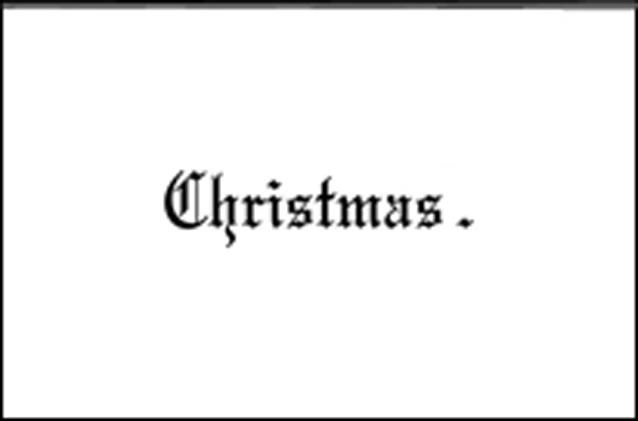 Christmas word thumb